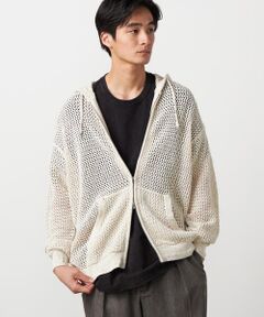 Purple&Yellow / パープルアンドイエロー カーディガン・ボレロ | カラーネップ メッシュパーカ