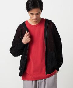 Purple&Yellow / パープルアンドイエロー カーディガン・ボレロ | カラーネップ メッシュパーカ