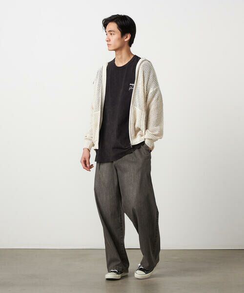 Purple&Yellow / パープルアンドイエロー カーディガン・ボレロ | カラーネップ メッシュパーカ | 詳細1