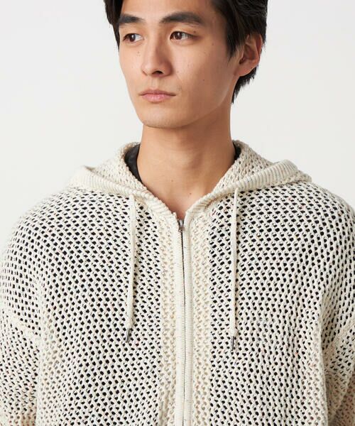 Purple&Yellow / パープルアンドイエロー カーディガン・ボレロ | カラーネップ メッシュパーカ | 詳細10