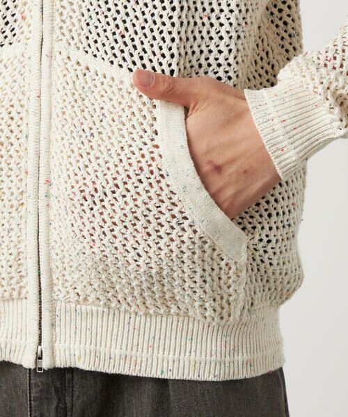 Purple&Yellow / パープルアンドイエロー カーディガン・ボレロ | カラーネップ メッシュパーカ | 詳細12