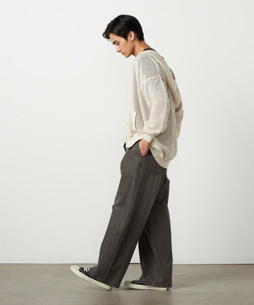 Purple&Yellow / パープルアンドイエロー カーディガン・ボレロ | カラーネップ メッシュパーカ | 詳細3