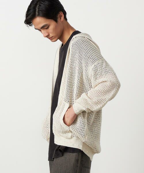 Purple&Yellow / パープルアンドイエロー カーディガン・ボレロ | カラーネップ メッシュパーカ | 詳細5