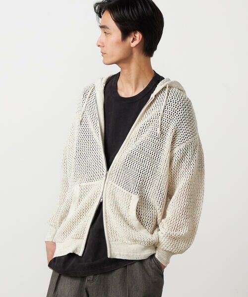 Purple&Yellow / パープルアンドイエロー カーディガン・ボレロ | カラーネップ メッシュパーカ | 詳細6