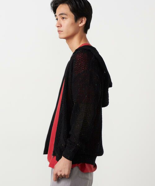 Purple&Yellow / パープルアンドイエロー カーディガン・ボレロ | カラーネップ メッシュパーカ | 詳細18