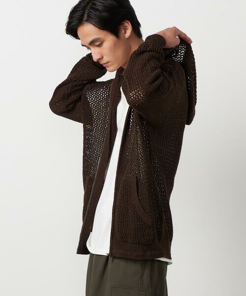 Purple&Yellow / パープルアンドイエロー カーディガン・ボレロ | カラーネップ メッシュパーカ | 詳細23