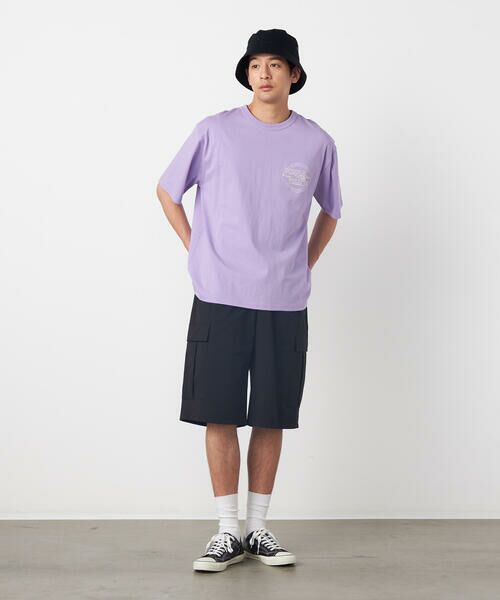 Purple&Yellow / パープルアンドイエロー ショート・ハーフ・半端丈パンツ | ポリエステルストレッチ カーゴショートパンツ | 詳細2