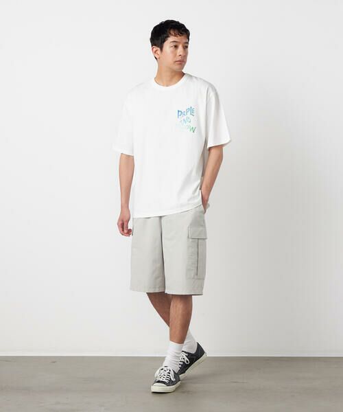 Purple&Yellow / パープルアンドイエロー ショート・ハーフ・半端丈パンツ | ポリエステルストレッチ カーゴショートパンツ | 詳細12