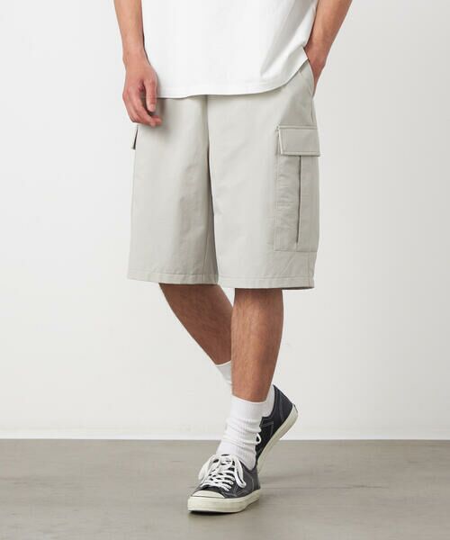 Purple&Yellow / パープルアンドイエロー ショート・ハーフ・半端丈パンツ | ポリエステルストレッチ カーゴショートパンツ | 詳細13