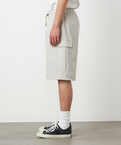 Purple&Yellow / パープルアンドイエロー ショート・ハーフ・半端丈パンツ | ポリエステルストレッチ カーゴショートパンツ | 詳細16