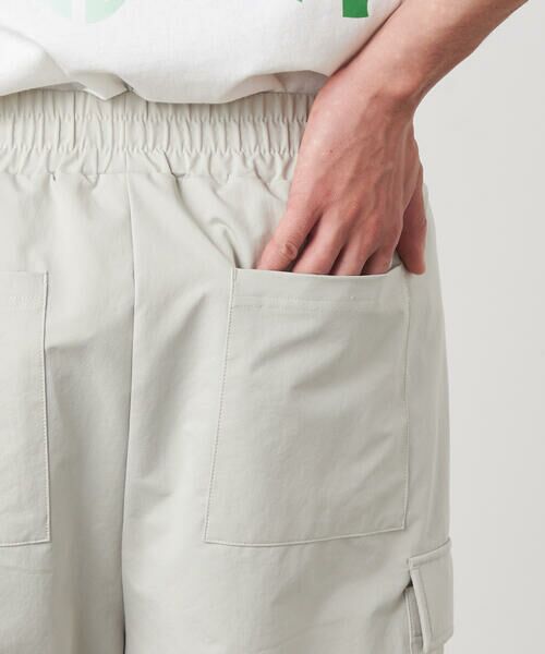 Purple&Yellow / パープルアンドイエロー ショート・ハーフ・半端丈パンツ | ポリエステルストレッチ カーゴショートパンツ | 詳細20