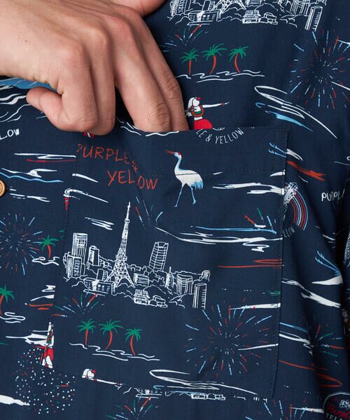 Purple&Yellow / パープルアンドイエロー シャツ・ブラウス | アロハシャツ | 詳細12