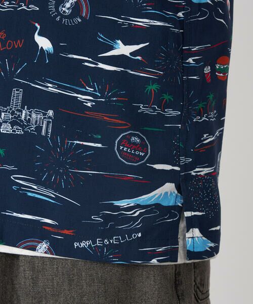 Purple&Yellow / パープルアンドイエロー シャツ・ブラウス | アロハシャツ | 詳細14