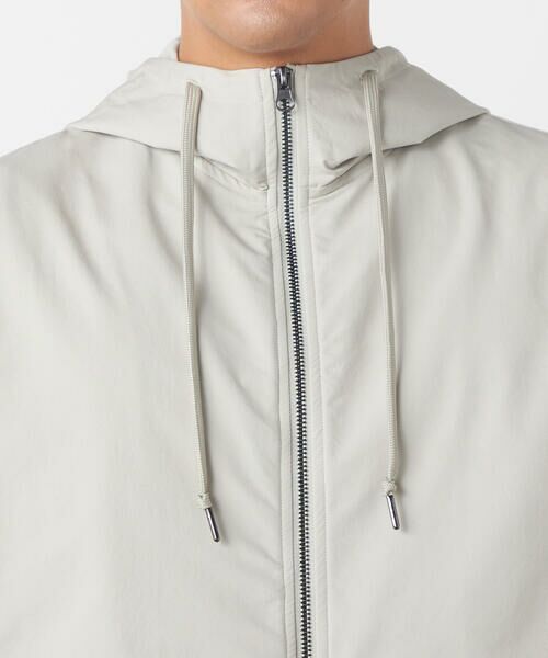 Purple&Yellow / パープルアンドイエロー パーカー | ポリエステルストレッチ 半袖ジップパーカ | 詳細17