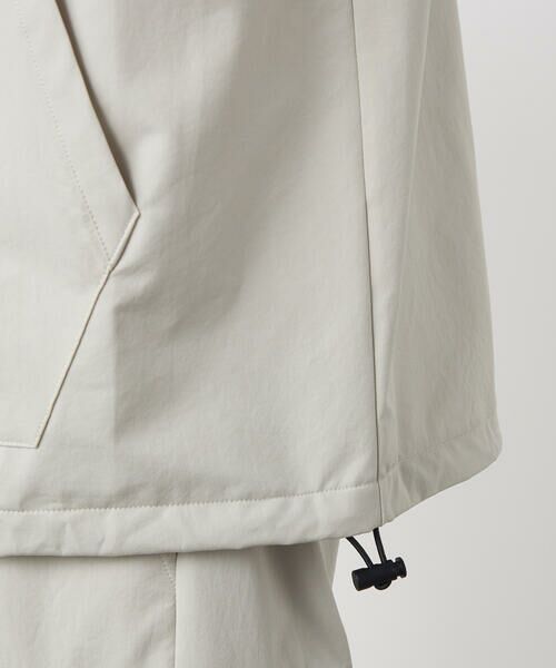 Purple&Yellow / パープルアンドイエロー パーカー | ポリエステルストレッチ 半袖ジップパーカ | 詳細21