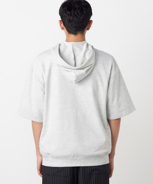 Purple&Yellow / パープルアンドイエロー パーカー | 半袖アップリケ ジップパーカ | 詳細7