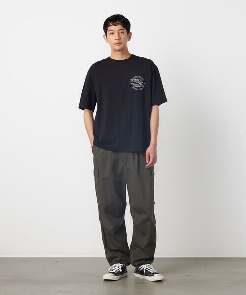 Purple&Yellow / パープルアンドイエロー Tシャツ | バックサークルロゴ刺繍 半袖Tシャツ | 詳細14