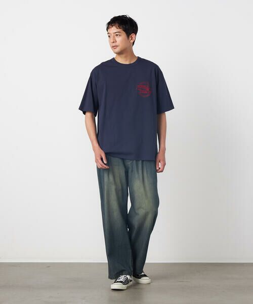 Purple&Yellow / パープルアンドイエロー Tシャツ | バックサークルロゴ刺繍 半袖Tシャツ | 詳細18