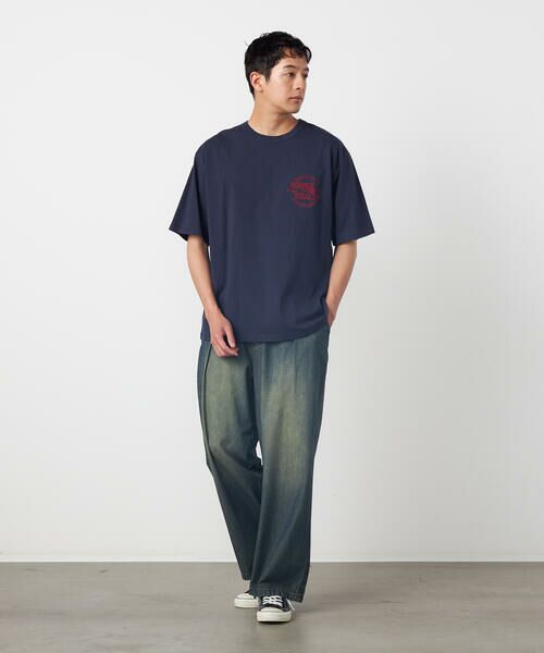 Purple&Yellow / パープルアンドイエロー Tシャツ | バックサークルロゴ刺繍 半袖Tシャツ | 詳細19