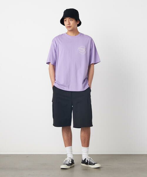 Purple&Yellow / パープルアンドイエロー Tシャツ | バックサークルロゴ刺繍 半袖Tシャツ | 詳細27