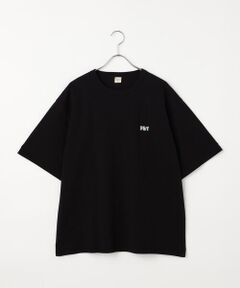 Purple&Yellow / パープルアンドイエロー Tシャツ | ワンポイントロゴ刺繍 半袖Tシャツ