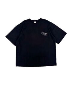 Purple&Yellow / パープルアンドイエロー Tシャツ | バックロゴ刺繍 半袖Tシャツ