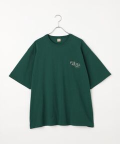 Purple&Yellow / パープルアンドイエロー Tシャツ | バックロゴ刺繍 半袖Tシャツ