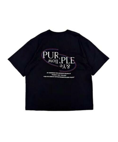 Purple&Yellow / パープルアンドイエロー Tシャツ | バックロゴ刺繍 半袖Tシャツ | 詳細21