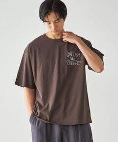 Purple&Yellow / パープルアンドイエロー Tシャツ | バック刺繍 半袖Tシャツ