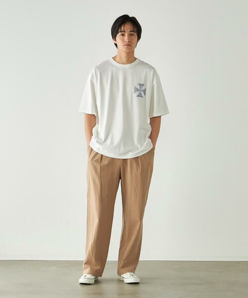 Purple&Yellow / パープルアンドイエロー Tシャツ | バックプリント フロスト半袖Tシャツ | 詳細2
