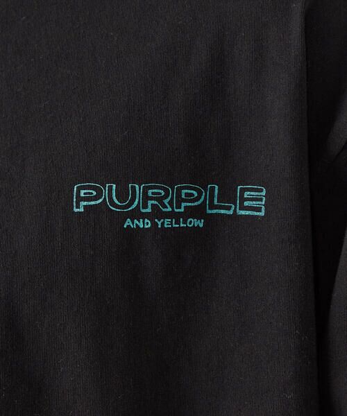Purple&Yellow / パープルアンドイエロー Tシャツ | バックプリント 長袖Tシャツ | 詳細18