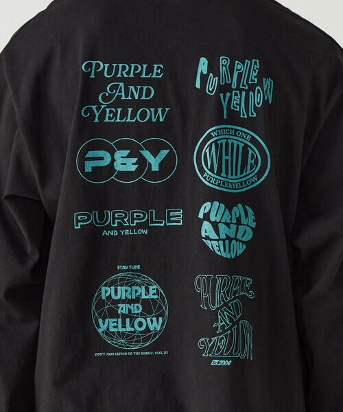 Purple&Yellow / パープルアンドイエロー Tシャツ | バックプリント 長袖Tシャツ | 詳細19