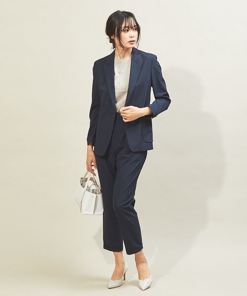 セール 夏スーツ トラベルジャケット テーラードジャケット Qualite カリテ ファッション通販 タカシマヤファッションスクエア