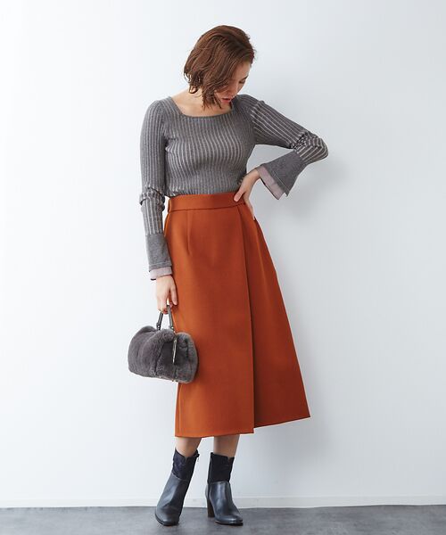 セール Yangany フェイクウールスカーチョ パンツ Qualite カリテ ファッション通販 タカシマヤファッションスクエア