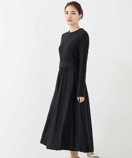 セール 限定 リブフレアワンピース ニット セーター Qualite カリテ ファッション通販 タカシマヤファッションスクエア