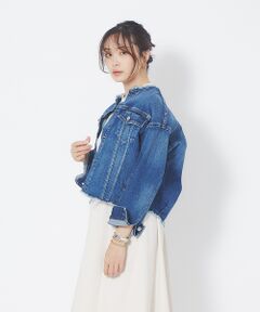 qualite / カリテ Gジャン・デニムジャケット | 【HealthyDENIM】Mint ノーカラーデニムジャケット