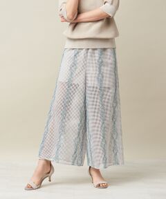 qualite / カリテ パンツ | スクエアレースエンブロパンツ