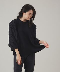 qualite / カリテ シャツ・ブラウス | ドットツイードパフブラウス