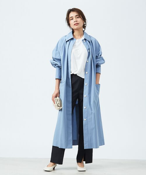 セール】 2WAYコートワンピース (ステンカラーコート)|qualite