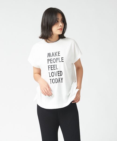 qualite / カリテ Tシャツ | 【MARGAUX】Message printTシャツ | 詳細1