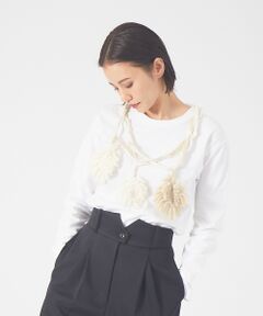 【boussole×qualite】クロシェネックレスロンT