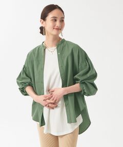 ダンプバンドカラーシャツ