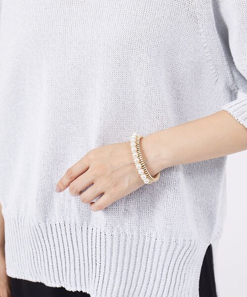 【ADER.bijoux】ラタンパールバングル