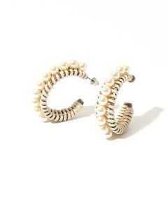 【ADER.bijoux】ラタンパールピアス