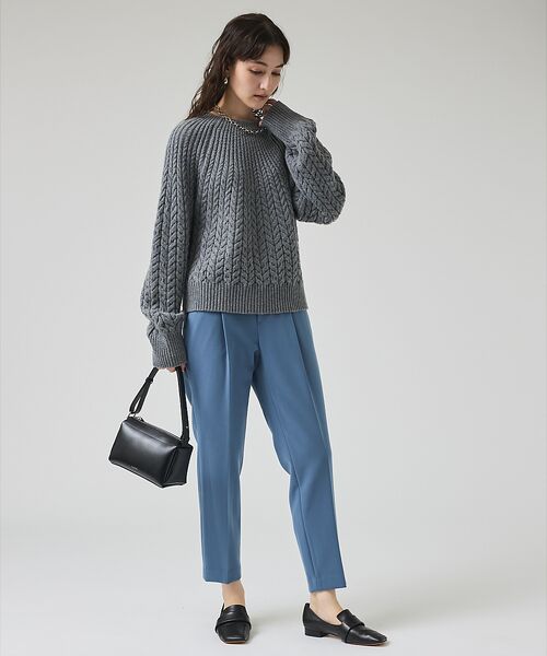 qualite / カリテ パンツ | ダブルクロスセンタープレスパンツ | 詳細5