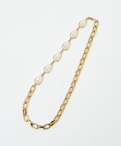 【ADER.bijoux】パールモチーフチェーンネックレス