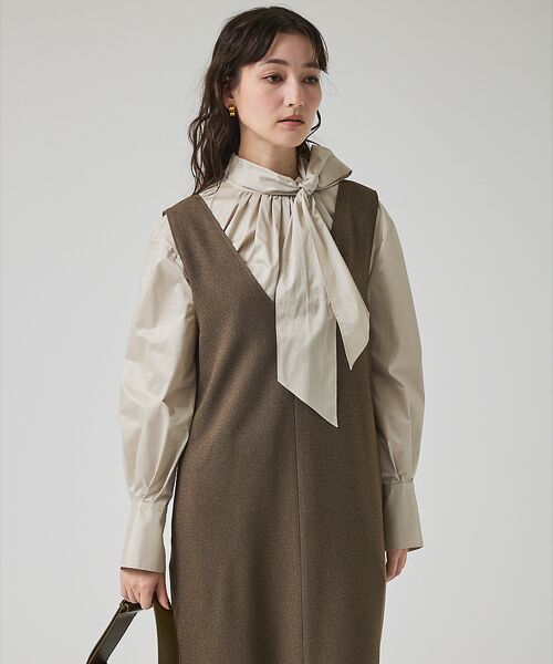 qualite / カリテ ワンピース | ツイーディジャンパーワンピース | 詳細3