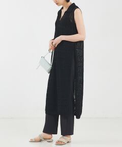qualite / カリテ ワンピース | かぎ針風ニットワンピース