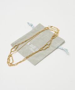 【ADER.bijoux】ダブルチェーンレイヤーネックレス