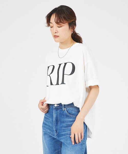 qualite / カリテ Tシャツ | 【MARGAUX】RIP/GIVE　ロゴTシャツ | 詳細2